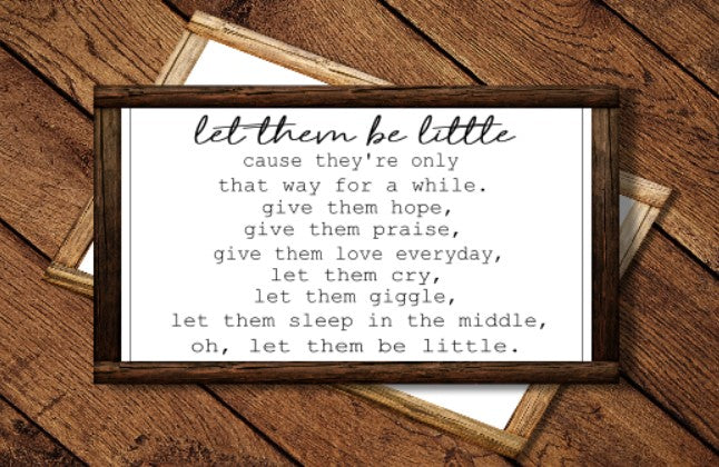 Let Them Be Little