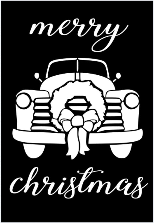 Merry Christmas Car Wreath