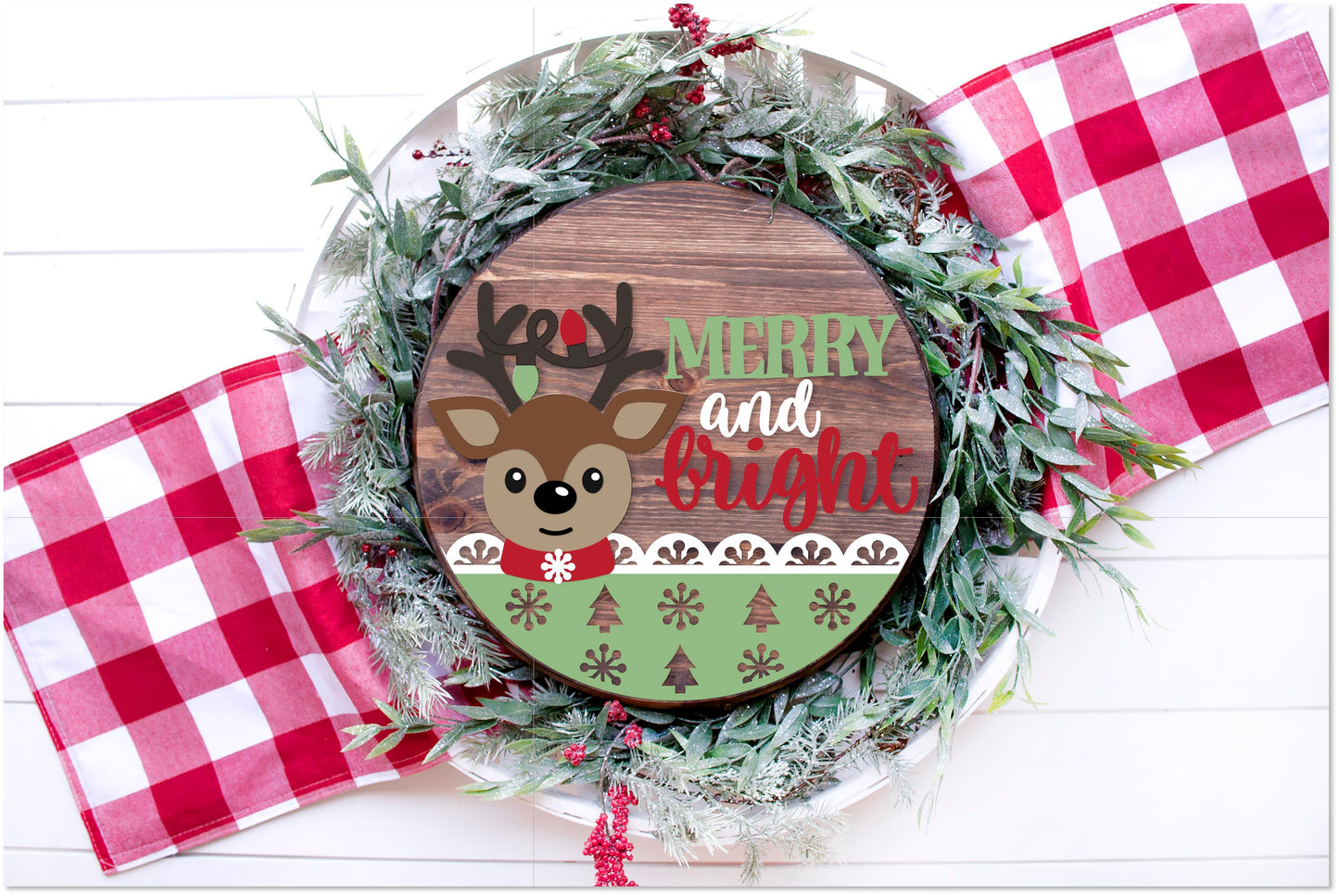 Merry & Bright Reindeer 3D