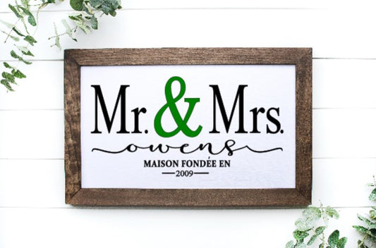 Mr & Mrs Personalized