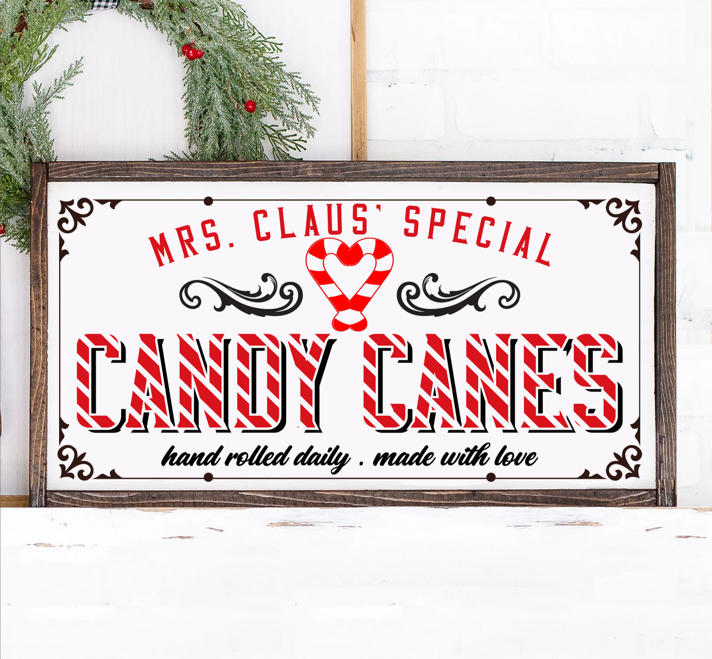 Mrs Claus Candy Cane – Hammer & Stain Plain City