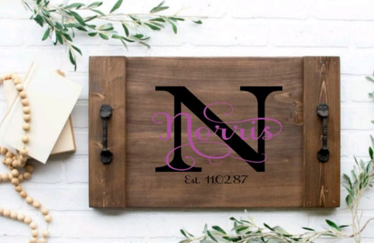 Norris Initial Farmhouse Tray