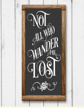 Not all Who Wander