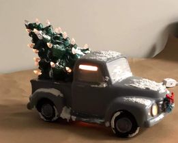 Ceramic Vintage Truck with Christmas Tree