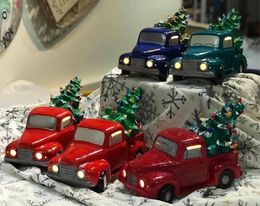 Ceramic Vintage Truck with Christmas Tree