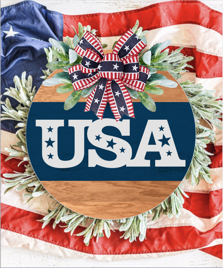 Usa Stars Rounded USA Rustic Stars Round – Hammer & Stain Plain City