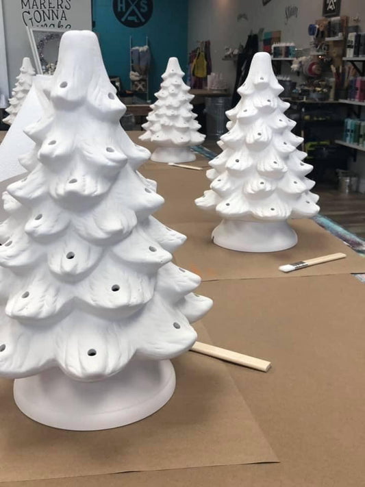 12/6/25 Saturday 10:00 Ceramic Vintage Christmas Tree Workshop