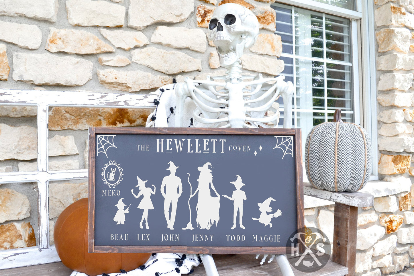 Witch Family Portrait Customized Names