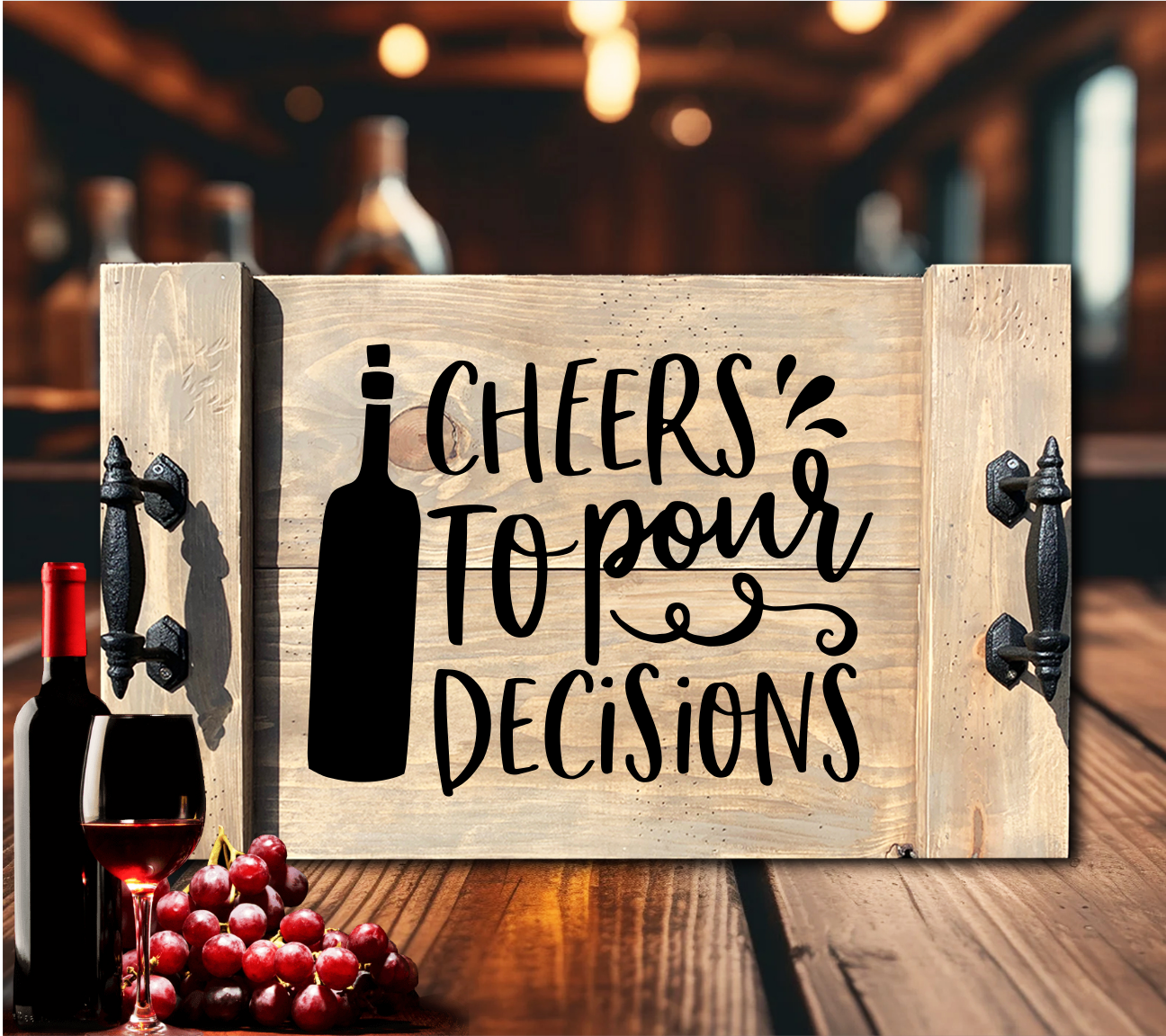 Cheers To Pour Decisions Tray